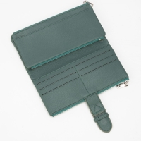 Кошелёк женский на магните, цвет зелёный