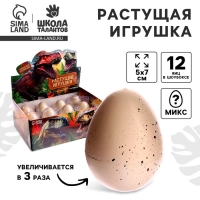 Растущие животные натуральное яйцо макси &laquo;Динозаврики&raquo; МИКС