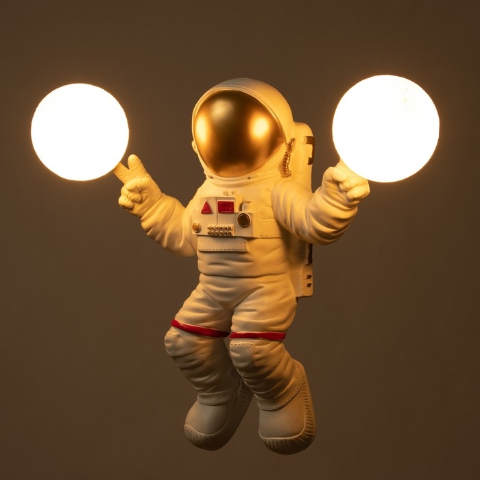 Бра Бра "Космонавт" 2хG9 белый 35х30 см