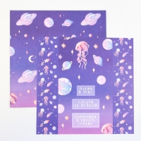 Набор бумаги для скрапбукинга «Космос внутри», 12 листов, 30.5 х 30.5 см, 180 г/м² Набор бумаги для скрапбукинга «Космос внутри», 12 листов, 30.5 х 30.5 см, 180 г/м²