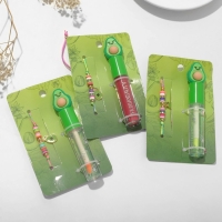 Набор 2 предмета: браслет, блеск для губ &laquo;Авокадо&raquo; с листочком, цветной