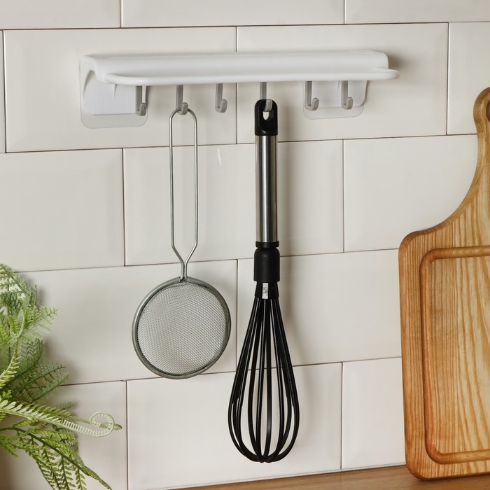 Держатель для ножей и кухонных принадлежностей, 25,5&times;11&times;5 см, цвет белый