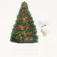 Алмазная мозаика на новый год с полным заполнением на фигурке &laquo;Ёлка&raquo;, новогодний набор для творчества