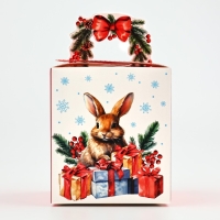 Коробка новогодняя складная &laquo;Новогодний подарок&raquo; 14 х 16 х 14 см, Новый год