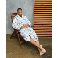 Халат мужской удлиннный Этель "Капитан" размер 58-60, вафля 200г/м2, 100% хлопок Халат мужской удлиннный Этель "Капитан" размер 58-60, вафля 200г/м2, 100% хлопок