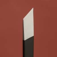 Нож для работы с кожей, скошенное лезвие, 12,5 × 1 см, цвет чёрный Нож для работы с кожей, скошенное лезвие, 12,5 × 1 см, цвет чёрный