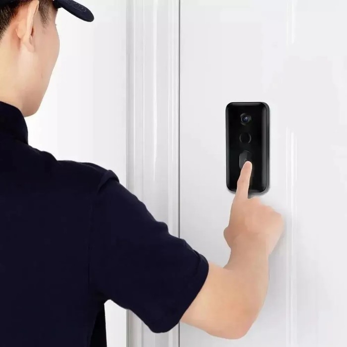 Умный дверной звонок Xiaomi Smart Doorbell 3 (BHR5416GL),Wi-Fi, 2K, 180&deg;, датчики, 5200 мАч