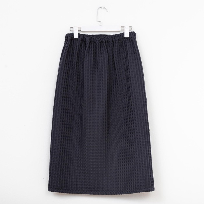 Парео вафельное банное Этель &laquo;Boho&raquo; 80*145 см. цв. темно-серый, 100% хл, 290 г/м2