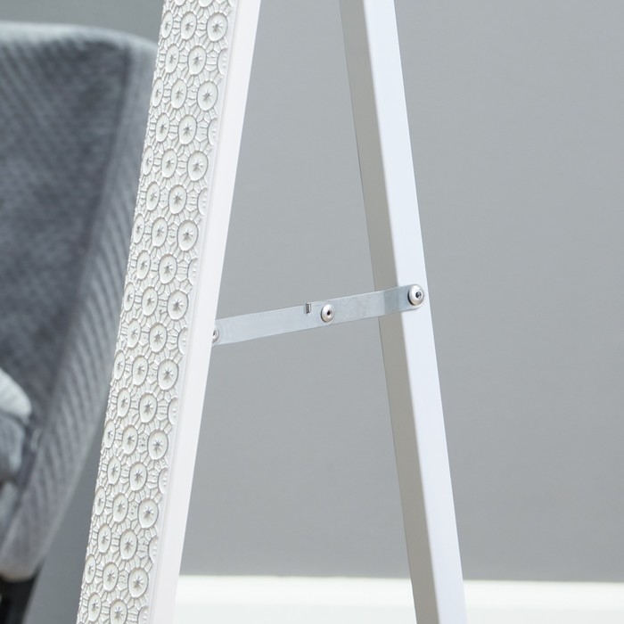 Зеркало напольное, в полный рост, 161 х 46 х 6см, белое Зеркало напольное, в полный рост, 161 х 46 х 6см, белое