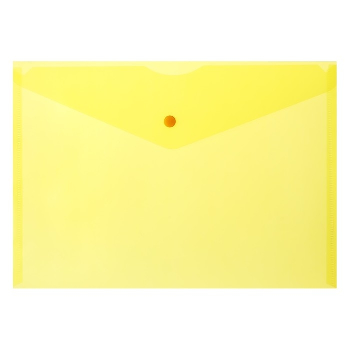 Набор папок-конвертов на кнопке 10 штук, А4, 180 мкм, Calligrata Office, полупрозрачные, микс