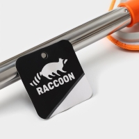 Окномойка фигурная Raccoon, стальная ручка, 2 секции, 102 см, насадка из микрофибры 20&times;15 см