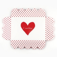 Коробка для кондитерских изделий с PVC крышкой &laquo;С любовью&raquo;, 20 х 30 х 8 см