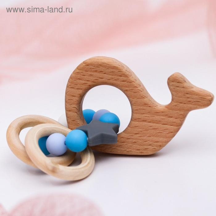 Подарочный набор: держатель для соски-пустышки и грызунок-прорезыватель &laquo;Малыш&raquo;