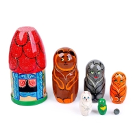 Матрёшка &laquo;Теремок&raquo; 7 персонажей, МИКС