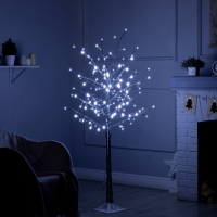 Светодиодное дерево &laquo;Серебристое&raquo; 1.5 м, 150 LED, постоянное свечение, 220 В, свечение белое