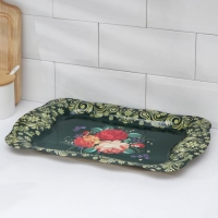 Поднос из нержавеющей стали &laquo;Бахмал&raquo;, 38&times;24,7 см, рисунок МИКС