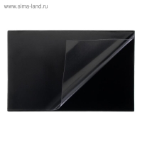 Накладка на стол офисная 38 &times; 59 см, Calligrata, с прозрачным карманом, чёрная
