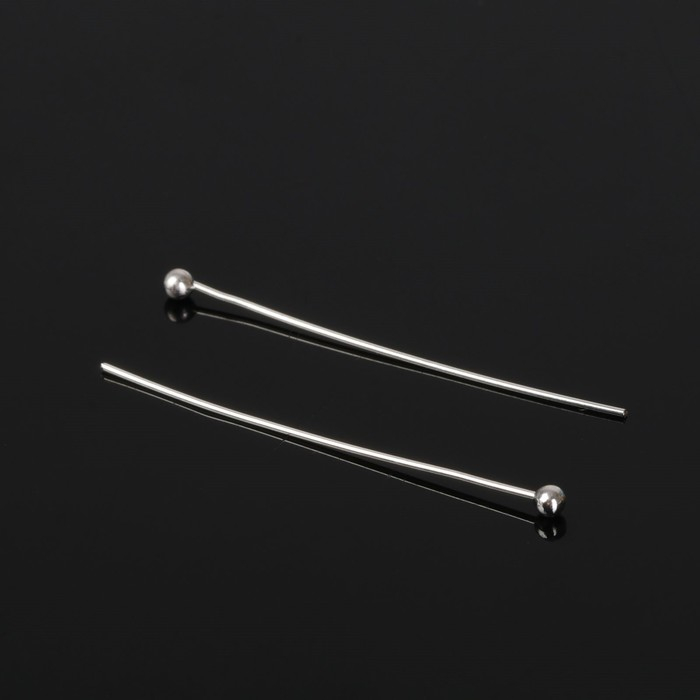 Штифт с шариком СМ-1103-13, 3 см, 50 гр (±708 шт), цвет серебро Штифт с шариком СМ-1103-13, 3 см, 50 гр (±708 шт), цвет серебро