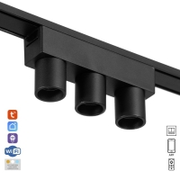 Светильник трековый ULTRA "Три бочонка" LED 6Вт 3000K-5700К CRI90 черный 12,2х2,6х5,5см Светильник трековый ULTRA "Три бочонка" LED 6Вт 3000K-5700К CRI90 черный 12,2х2,6х5,5см