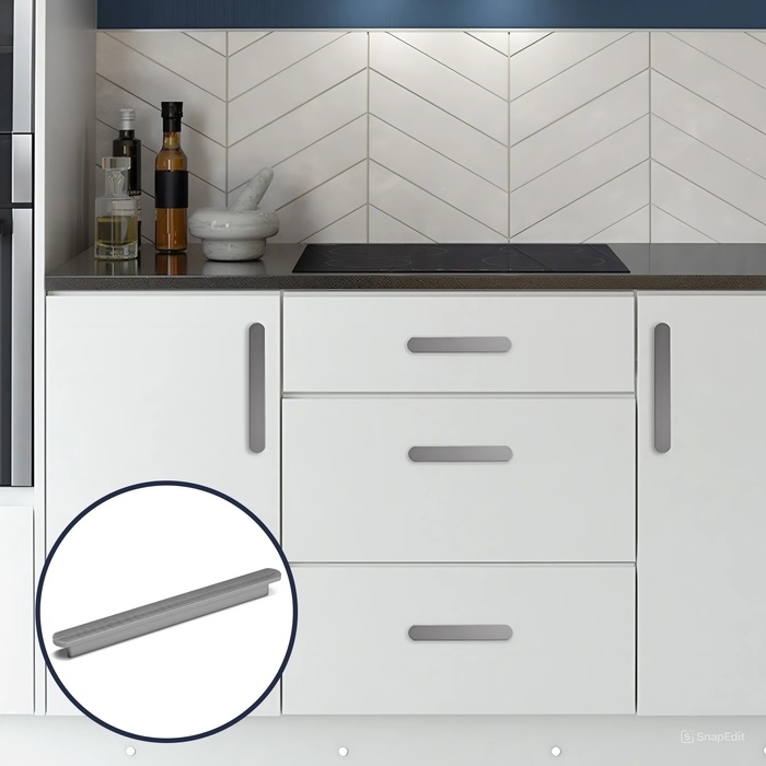 Ручка-скоба CAPPIO RSC021, алюминий, м/о 160 мм, цвет графит