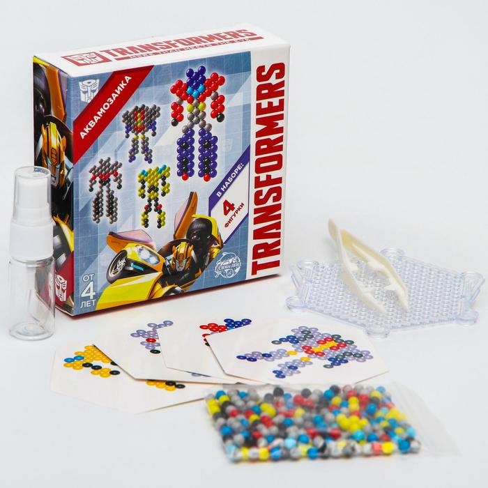 Аквамозаика «Трансформеры: Автоботы», персонажи, 4 фигурки, 300 шариков Аквамозаика «Трансформеры: Автоботы», персонажи, 4 фигурки, 300 шариков