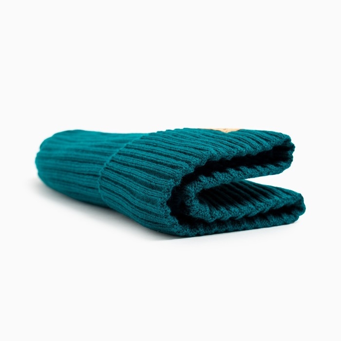 Шапка детская MINAKU с отворотом р-р 56-58, цв.морской волны Шапка детская MINAKU с отворотом р-р 56-58, цв.морской волны