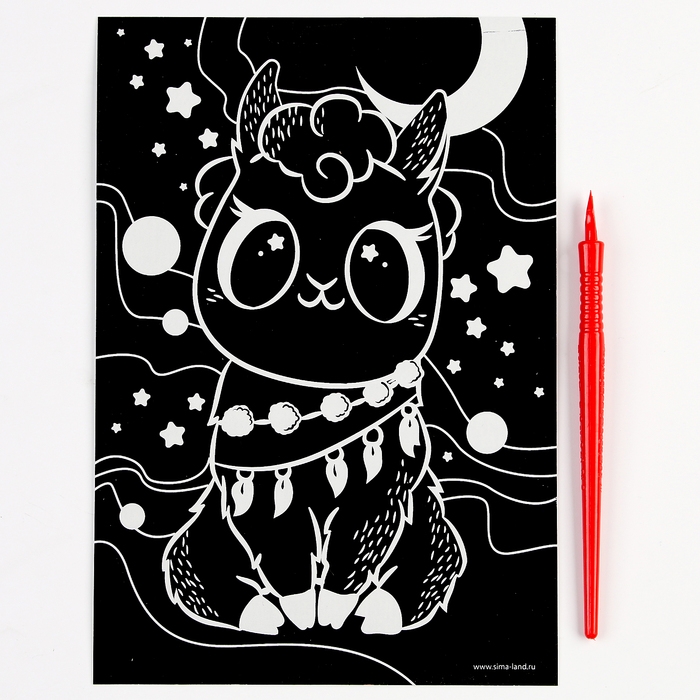 Гравюра детская. Набор гравюр «Милые животные», А4, 4 шт Гравюра детская. Набор гравюр «Милые животные», А4, 4 шт