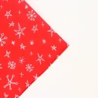 Бумага упаковочная тишью, новогодняя упаковка "Звёздочки - снежинки", 50&times;66 см