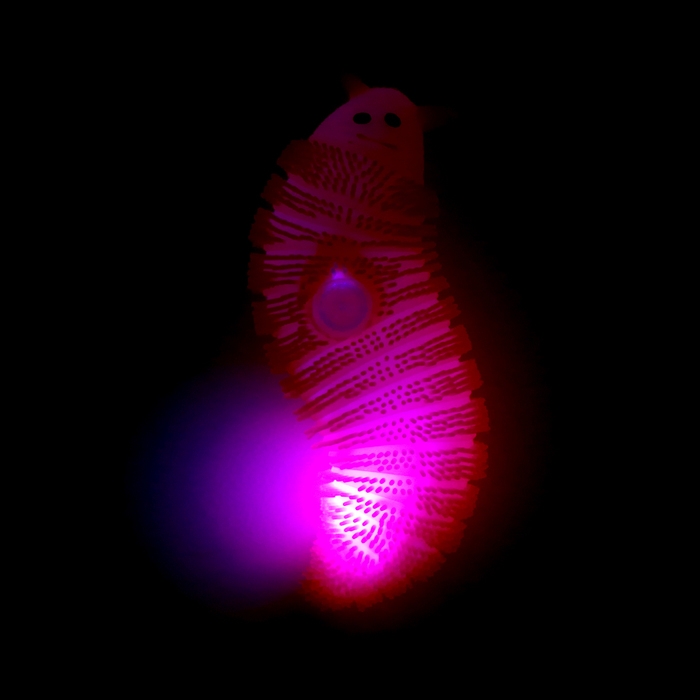 Ёжка &laquo;Гусеница&raquo; световой, цвета МИКС