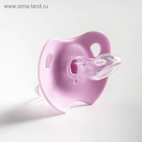 Соска - пустышка силиконовая ортодонтическая, от 6 мес., цвет МИКС для девочек