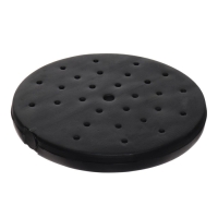 Стойка ограждения черная, с вытяжной лентой - 470см красная - белая, высота - 90см, d- 6см, напольный d-32см