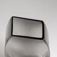 Ваза стекло настольная "Эйми" 29,5х13 см, серый