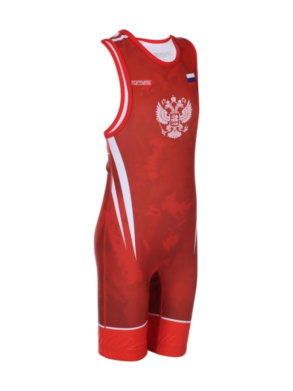 Трико борцовское FIGHT EMPIRE, WT500R, красное, размер 170