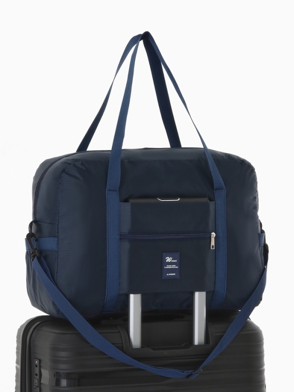 Сумка дорожная на молнии, синяя