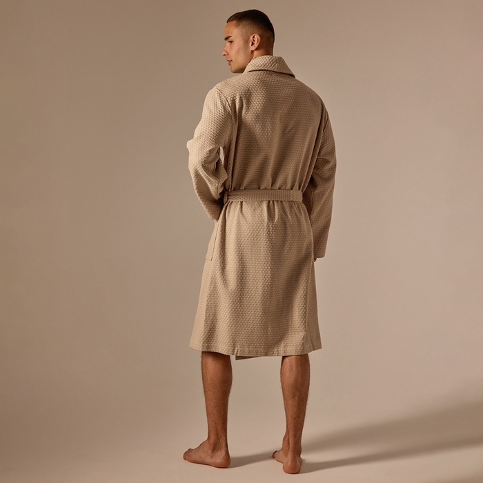Халат вафельный мужской SL HOME: Waffle Халат вафельный мужской SL HOME: Waffle "Саббиа", размер L, 100% хлопок, 320 г/м2