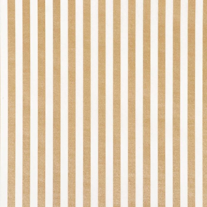 Бумага силиконизированная &laquo;Полоски&raquo;, золотые, для выпечки, 0,38 х 5 м
