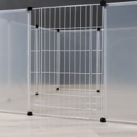 Вольер 12 секций пластиковый,  (звено 50 х 70 см), белый