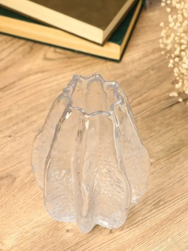 Ваза стекло настольная "Кэли" 21х12х6 см, прозрачный