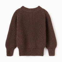 Джемпер вязаный Крошка Я, рост 92-98 см, коричневый