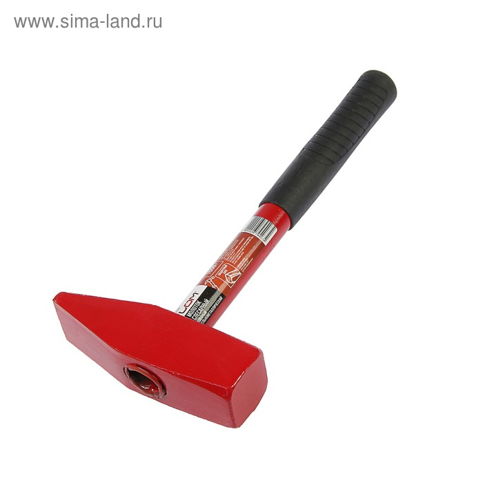 Молоток слесарный ЛОМ, квадратный боек, металлическая обрезиненная рукоятка, 1500 г Молоток слесарный ЛОМ, квадратный боек, металлическая обрезиненная рукоятка, 1500 г