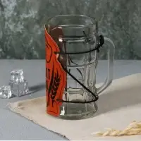 Кружка стеклянная пивная &laquo;Фанат&raquo;, 500мл