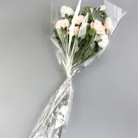 Пакет для цветов, конус под гладиолус, 14+52&times;80 см, прозрачный