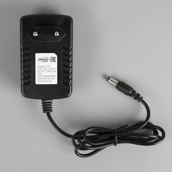 Блок питания Luazon Lighting для светодиодной ленты 12 В, 36 Вт, IP20