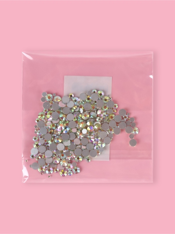 Стразы холод.фикс. SS4-SS20(наб 400шт цена за наб) серебряный АВ АУ