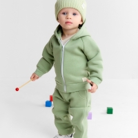 Костюм: толстовка и брюки Крошка Я Dino, рост 92-98, зеленый