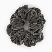 Резинка для волос &laquo;Орбита&raquo;, джемма бархат, 10 см, серая