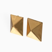 Клипсы &laquo;Тренд&raquo; квадрат, цвет золото