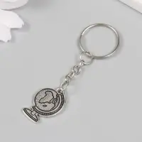 Брелок металл "Глобус" 2,5х1,8 см