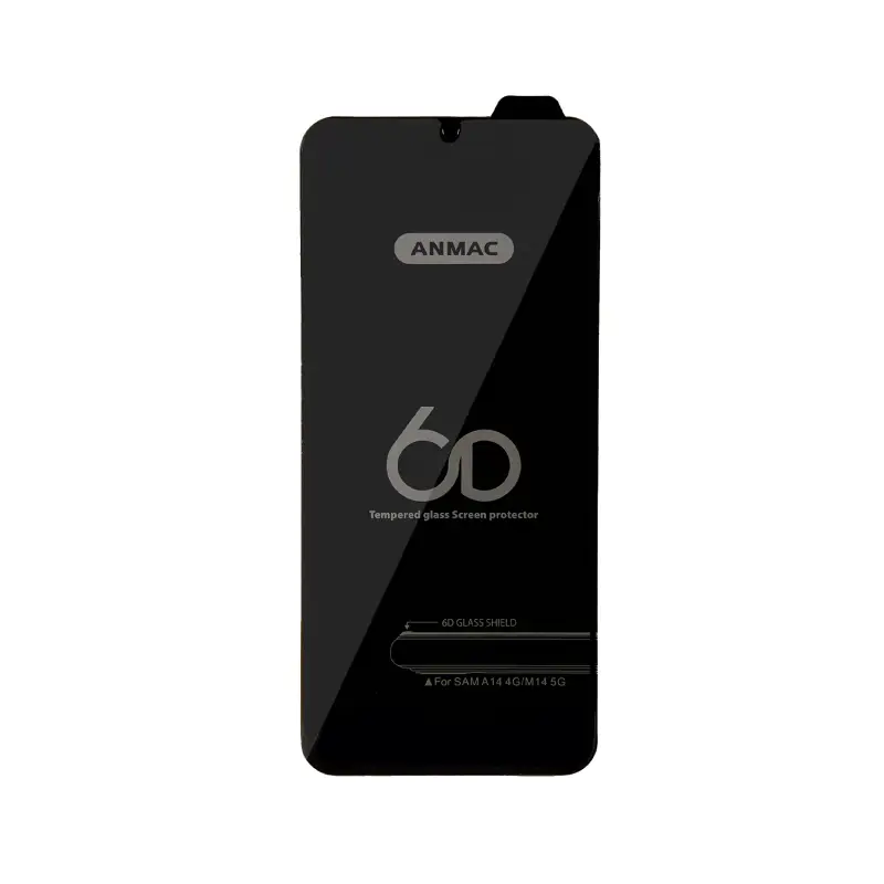 Защитное стекло Sam A14/M14 Anmac 6D Black без упаковки Арт.1137438 (10 шт./уп.)