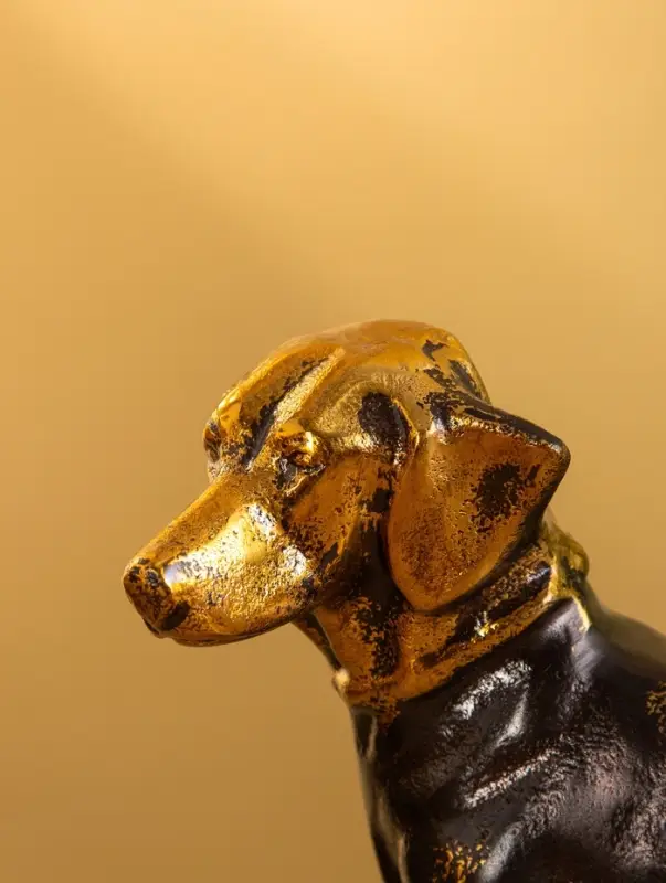 Сувенир интерьерный "Такса" 22х7х14 см, алюминий